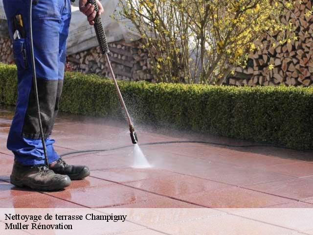 Nettoyage de terrasse  champigny-89370 Muller Rénovation 