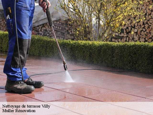 Nettoyage de terrasse  villy-89800 Muller Rénovation 